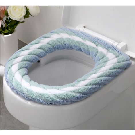 3-pack toilet seat cover, soft and warm bathroom cushion, washable, universal, thickened toilet cushion (1/4)