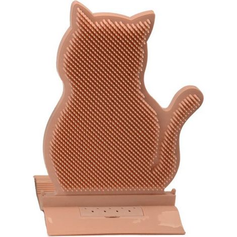 Katzenbürste, Massagegerät, Kratzbaum und Haarentferner - Rosa (Farbbox-Verpackung)