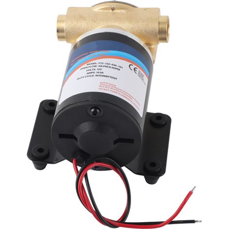 Pompe de cale auto-amorçante centrifuge 8GPM 30L/min hauteur 3m F72‑132‑030‑101 (12V) pour vidange d'eau de cale (1/5)