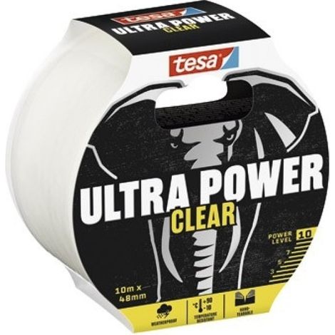 Cinta de reparacion ultra power clear aisla y sella 10 m x 4