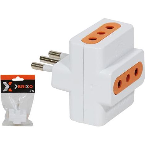 ADATTATORI TRIPLICI BRIXO 16A+T