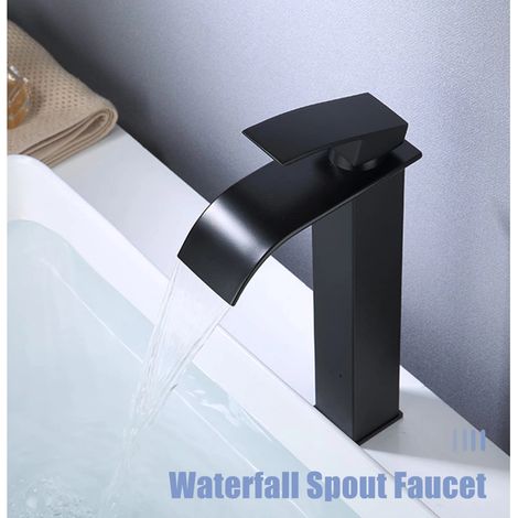 Mitigeur Noir Moderne pour Vasque à Poser Lavabo