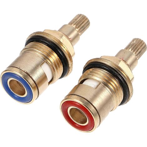 Lot de 2 cartouches de robinet de rechange en cuivre avec disque céramique en laiton.-5X1.7CM-Golden