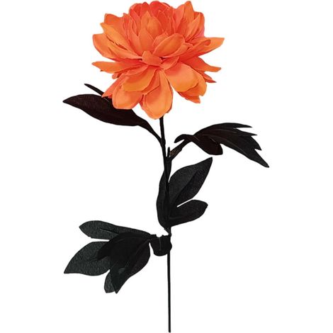 Dahlia Artificielle - Tige Longue Flexible - Décor Gothique et Romantique pour Mariage Fête et Intérieur - Lot de 1 (1/5)