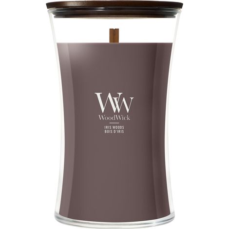 Bougie parfumée  Grande bougie sablier  Bois d'iris  Cadeaux parfaits pour femmes (1/5)