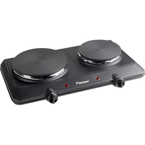 Bestron Kitchen Heroes Fornello Elettrico Doppio, 2250 W, Metallo (1/3)