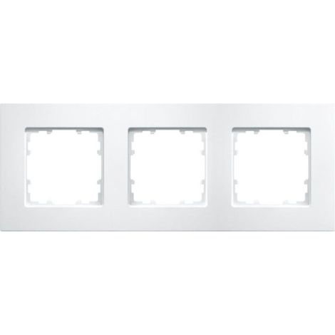 Rahmen 3 Elemente 232x90mm in Polarweiß Siemens Delta MIRO 5TG11130WH