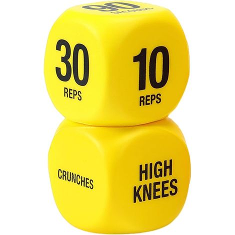 1 Paire Dés Fitness À 6 Faces équipement de Fitness ludique Dés D'entraînement À 6 Faces Accessoire de Portable pour Squats, Pompes débutants, Voyage, extérieur, Maison (1/5)