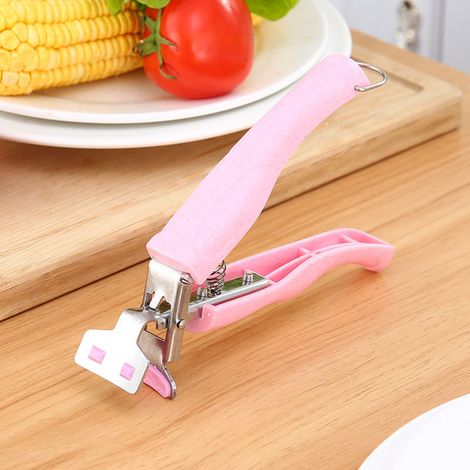 Pince anti-brûlure en acier inoxydable pour plats chauds ou bols avec aliments à l'extérieur, autocuiseur, micro-ondes, four (Lot de 2) (1/4)