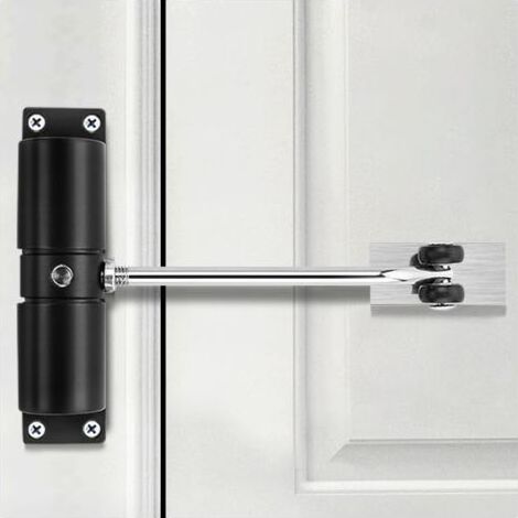 Ferme-porte automatique, fermeture automatique en alliage de zinc réglable, complet avec clé de réglage et vis (1/5)