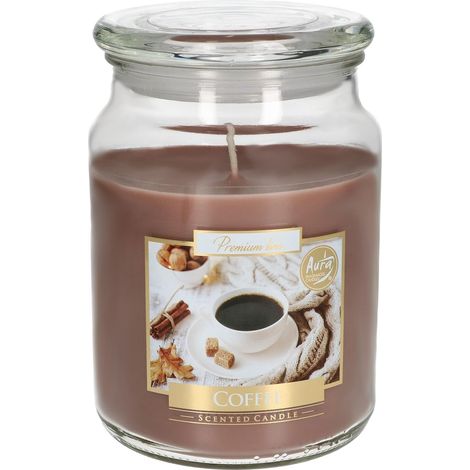 Grande bougie parfumée en verre avec couvercle - Idée cadeau - Aromathérapie - Bougies décoratives - Durée de combustion : jusqu'à 100 heures (1/5)