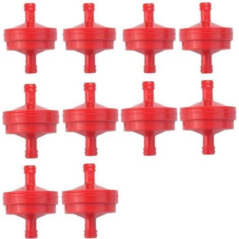 10 PCS Filtre à Carburant pour Tondeuse à Gazon Filtre Essence Tondeuse à Gazon Filtre Essence Tondeuse à Gazon Filtre à Carburant pour Briggs & Stratton 298090 298090S 1/4 "Ligne de Carburant (1/4)