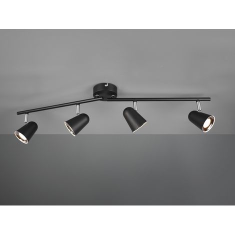 Reality Leuchten 4er LED Balken Toulouse schwarz matt Leuchten (1/5)