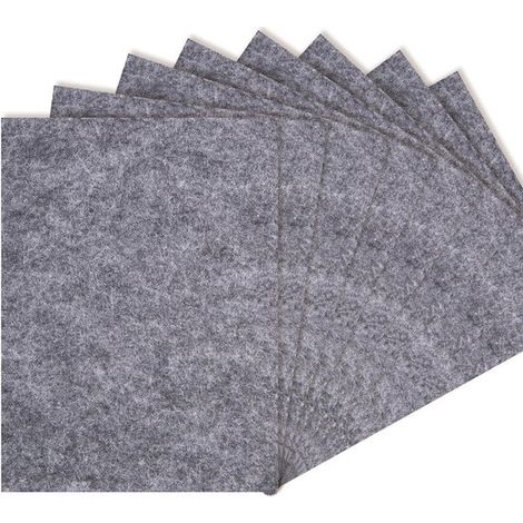 Lot de 8 Tampons en Feutre pour Pieds de Meubles, 20 x 16 cm, épaisseur 5 mm, Protections en Feutre Beige pour Sols et Meubles (1/5)