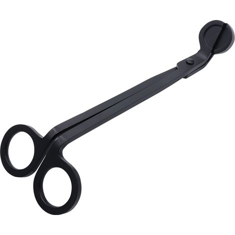Taglia stoppino – Forbici per stoppino – Per gli amanti delle candele profumate – Stoppino in acciaio inossidabile – Accessori per candele – Forbici – Nero