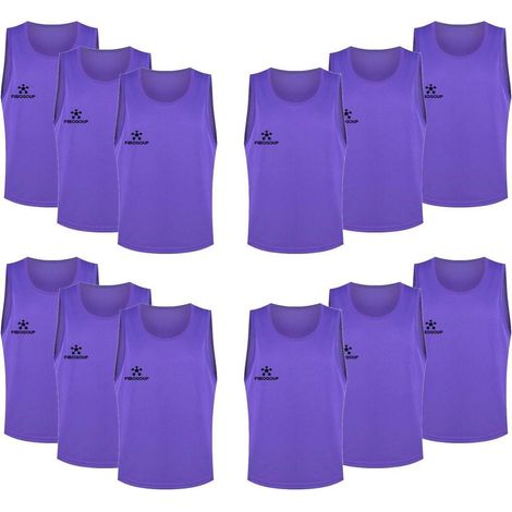 Trainingswesten Fußball, atmungsaktiv, robust, für Kinder & Erwachsene, Gr. XL Violett (1/5)