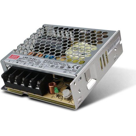 Alimentatore Meanwell 75W per Strip Led 24V Trasformatore LRS-75-24