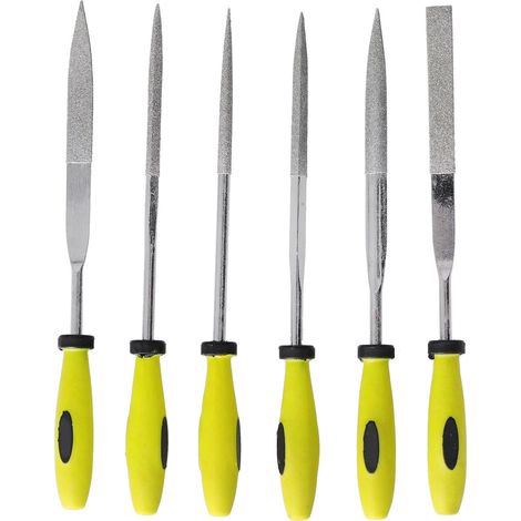 Needle File Set Model Engineering Flat Half Round Grinding Wood Carving Fine Teeth Emery FilesSIL‑1117