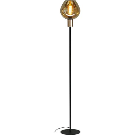 Lampadaire noir Bounty avec raccord en or - 1472-05-02-130-3 (1/3)