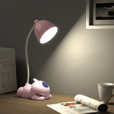 Lampe de bureau rechargeable par USB, veilleuse à intensité variable et à couleurs changeantes, avec minuterie télécommandée, compatible avec les téléphones portables. (1/5)