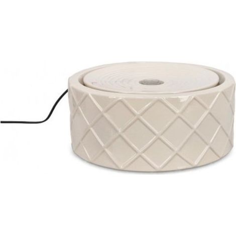 Bizzotto fontana Rosy avorio con luce led Ø33x14,5h