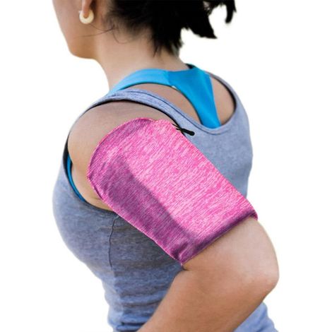 Brazalete para correr, brazalete para teléfono, XL, rosa (1/5)