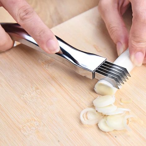 Coupe-oignons en acier inoxydable Râpes Multifonction Oignon Ail Tomate Couteau Légumes Broyeurs Trancheuse Cuisine Cuisine Gadgets B