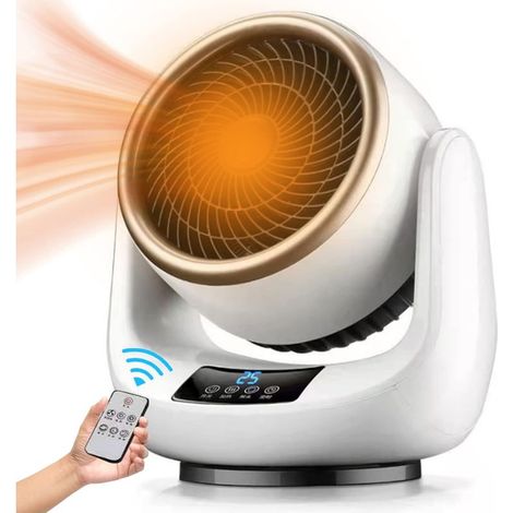 Radiateur soufflant céramique 1500W, écran tactile, oscillant, 3 niveaux, protection surchauffe, chauffage électrique mobile (1/5)