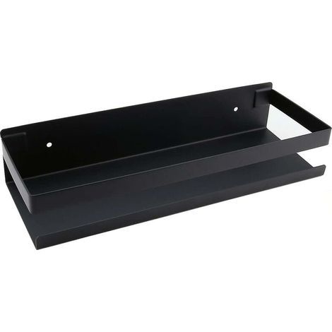 Étagère murale pour salle de bain - 20-40 cm - Moderne - Noir mat - Pour salle de bain, cuisine, che (3010.56cm) (1/4)