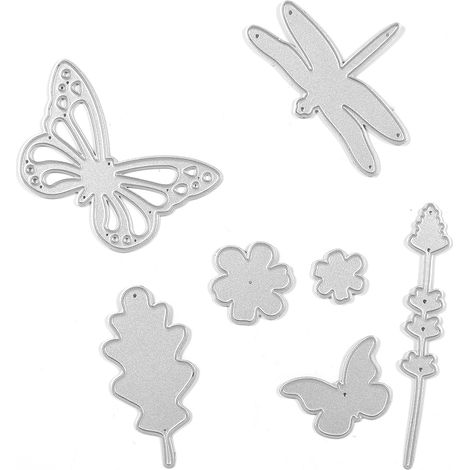 Matrice De Découpe En Métal - Papillon Pour Scrapbooking Et Cartes - Acier Au Carbone - 1 Pièce (1/2)