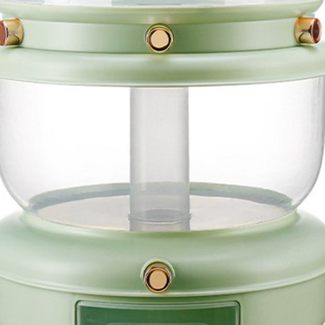 Boîte de rangement rotative pour céréales, conteneur à riz compartimenté, boîte de rangement pour riz domestique hermétique, étanche aux insectes et à l'humidité, double couche vert clair. (1/5)