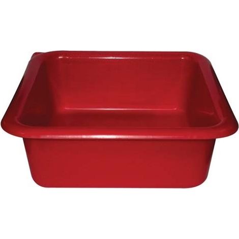ALUMINIUM ET PLASTIQ CUVETTE CARREE 3.5L 24CM ROUGE RIVCCR24R