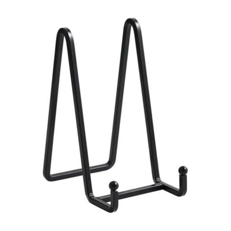 BUNTHAUS Support en fer 15 cm, coloris noir, lot de 2, chevalet pour cadre photo et assiette (1/4)