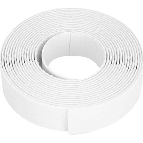 Weißes, wasserdichtes PE-Dichtungsband, 22 mm, für Küche und Bad, selbstklebendes Band für Herd und Toilette (1/5)
