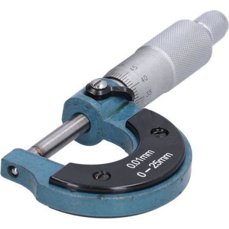 Micromètre extérieur - - 0-25mm - Haute précision - Acier inoxydable - Léger et portable (1/4)
