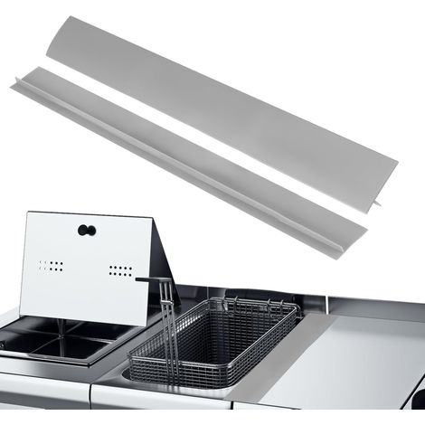 Lot de 4 bandes de joint en silicone grises en forme de T de 53 cm de longueur, bande d'étanchéité résistante à la chaleur pour l'espace entre la cuisinière et le plan de travail, évite les déversemen (1/5)