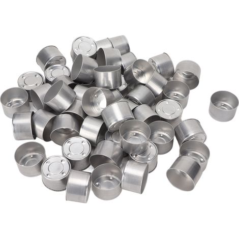 Boîte Vide Aluminium 100 Pcs pour Bougies Aromathérapie DIY, Récipient Vide pour Lampe à Huile et Créations (1/5)