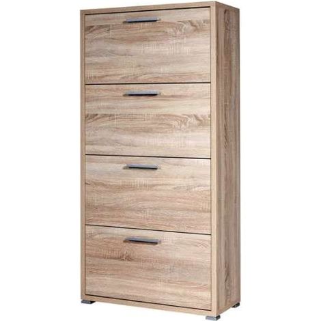 Scarpiera 4 ante a ribalta75,3 cm X 151,8 cm in rovere somona - consegnato già montato (1/2)