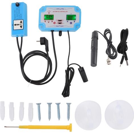 3-in-1 Wasserqualitätstester: pH-Wert, EC-Wert, Temperatur, BNC-Sonde, EU-Stecker 220 V (1/5)