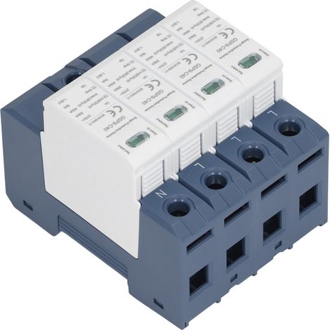 Parafoudre 40kA 4P Protection Surtension Rail DIN Industriel AC 275V (1/5)