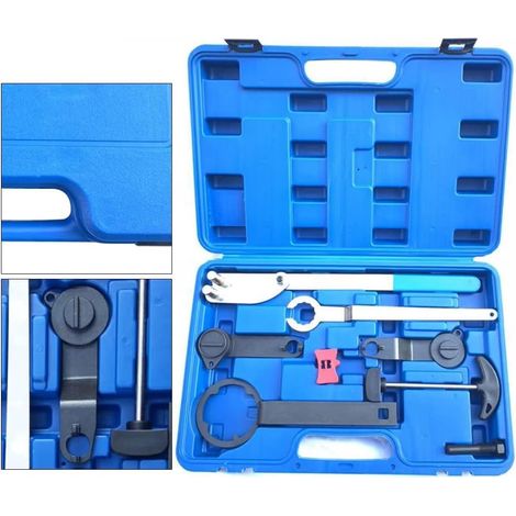 Zahnriemen Werkzeug VW 7 Teilig Motor Einstellwerkzeug Satz, Werkzeug Motor Zahnriemen Einstellwerkzeug,Zahnriemen-Toolkit mit Tragebox,Für 1.0 1.2 1.4 TSI EA211