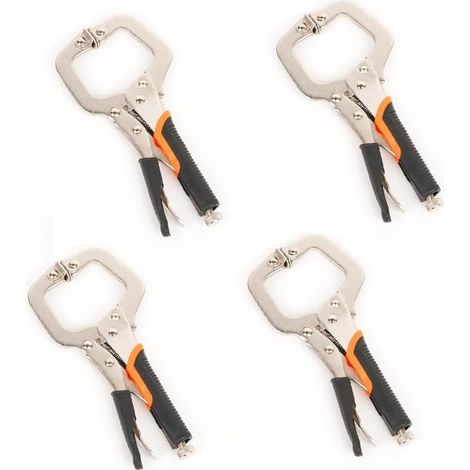 Pince-étau verrouillable 4 pièces 11"/9" acier, pour atelier (1/5)