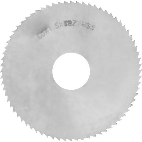Disque de scie circulaire 72 dents en acier rapide pour coupe de bois 60 x 1,5 x 16mm (1/5)