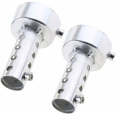 Ensemble de 2 silencieux d'échappement pour moto Tovbmup, 48 mm, acier inoxydable, résistant à la corrosion (1/5)