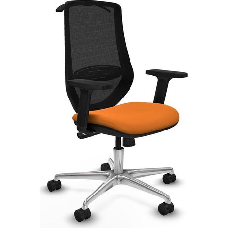 Piqueras y Crespo Mardos Chaise de Bureau Orange Ergonomique