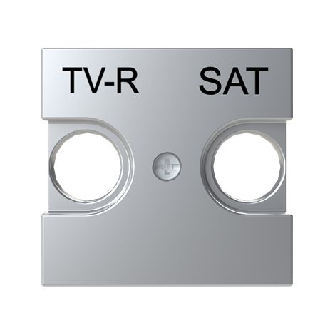 Tapa TV + R/SAT Serie Zenit de Niessen  Plata