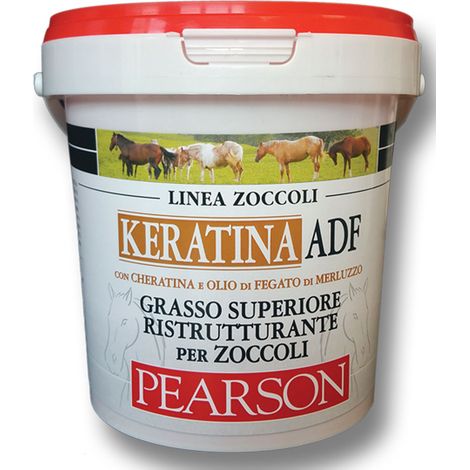 KERATINA ADF Pearson grasso superiore ristrutturante per zoccoli con cheratina e olio di fegato di merluzzo 1000 ml