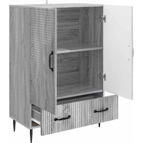 Sideboard/Anrichte/Buffet Graues Sonoma 66 x 34,5 x 95 cm Holzwerkstoff LXWW967779 (1/5)