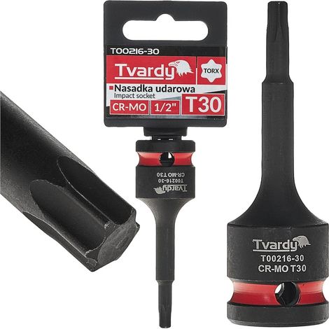 Douille à impact Torx 1/2" T30 CR-MO (10/100) (1/4)