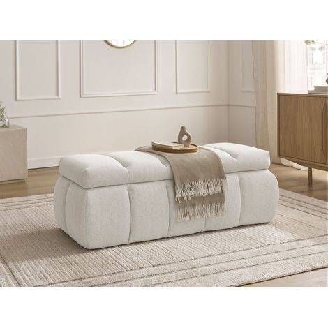 BOBOCHIC - Bout de lit DENALI tissu lisse Beige (1/5)